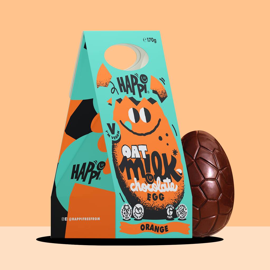 Happi Easter Egg Orange Oat M!Lk Chocolate 170g, 1 of 4