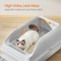 Stainless Steel Cat Litter Tray High Sided, thumbnail 4 of 6
