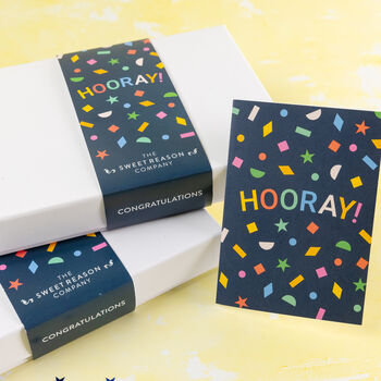 'Hooray!' Vegan Indulgent Brownie Gift, 3 of 3