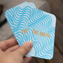 Personalised Wave Spot Uv Playing Cards In A Tin, thumbnail 1 of 8