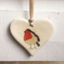 Robin Ceramic Heart, thumbnail 2 of 3