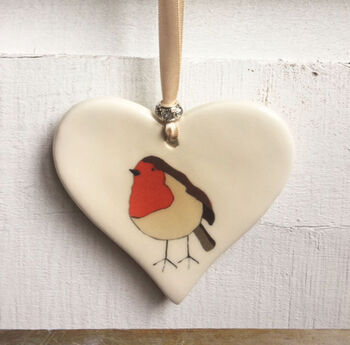 Robin Ceramic Heart, 2 of 3
