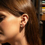Enamel Daisy Stud Sterling Silver Earrings, thumbnail 1 of 8