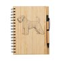Personalised Soft Coated Wheaten Terrier Dog Engraved Notebook, thumbnail 2 of 2