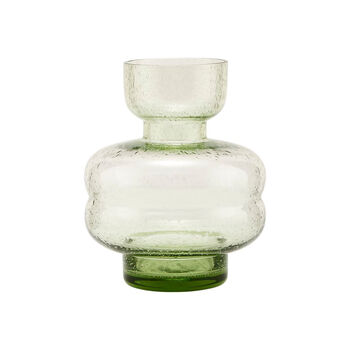 Organi Small Green Glass Vase, 6 of 6