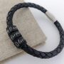 Personalised Bracelet For Men With Engraved Rings, thumbnail 3 of 8