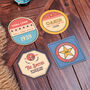 Personalised Set Of Four Favourite Song Beer Mats, thumbnail 1 of 2