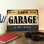 Personalised Garage Metal Sign Gift, thumbnail 1 of 3