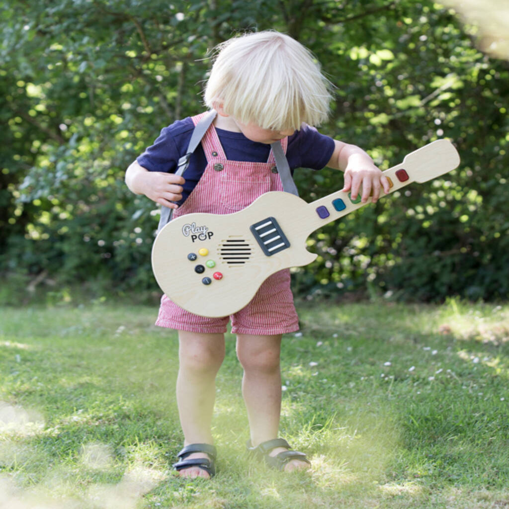 Image of Wooden Toy Guitar 3yrs+