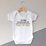I'm Your Father's Day Gift Cheeky Baby Vest, thumbnail 1 of 4