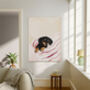 Dachshund Dog Pastel Portrait Art Print, thumbnail 1 of 3