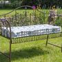 Cottage Rose Padded Garden Bench Cushion, thumbnail 3 of 5