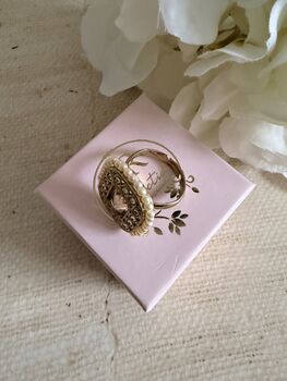 Gold Antique Adjustable Ring, 2 of 7