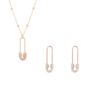 Sterling Silver Pave Safety Beaded Set, thumbnail 1 of 5