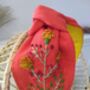 Headband With Hand Embroidered Flowers, thumbnail 3 of 5
