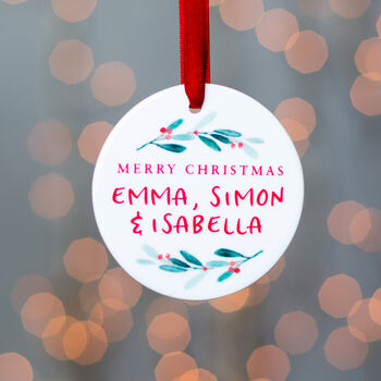 Personalised Christmas Names Decoration, 2 of 3