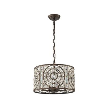 Four Light Sparkling Crystal Glass Statement Chandelier, 7 of 10