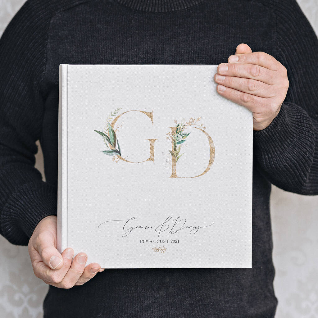 Personalised Initials Design Wedding Photograph Album, 1 of 10