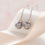 Pearl Drop Sterling Silver Earring, thumbnail 3 of 6