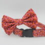 Red Petal Dog Bow Tie, thumbnail 2 of 5