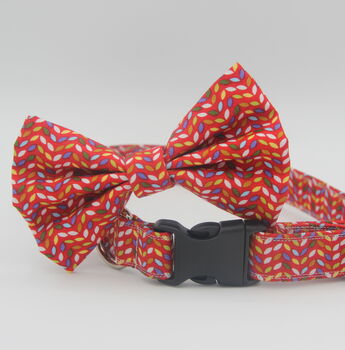 Red Petal Dog Bow Tie, 2 of 5