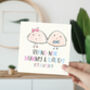 Brand New Mummy And Daddy Personalised Card, thumbnail 1 of 2