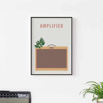 Guitar Amplifier Print | Tweed Amp Poster, 8 of 8