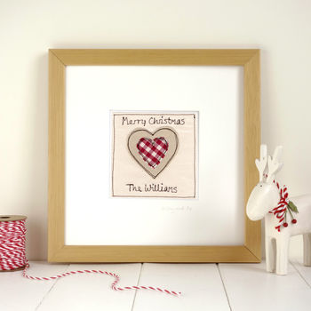 Personalised Heart Christmas Card For Her, 4 of 12