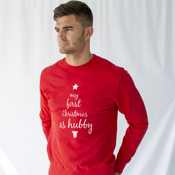 First Christmas As Hubby And Wifey Christmas Jumper Set, 3 of 9