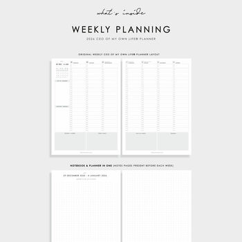 2026 Weekly Life Planner | Burgundy, 7 of 7