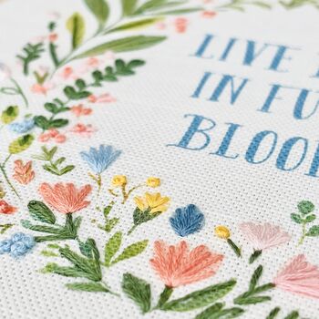 Full Bloom Floral Embroidery Hoop Kit, 4 of 5