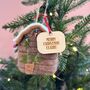 Personalised Felt Shed Christmas Bauble, thumbnail 1 of 4