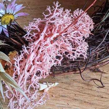 Dried Flower Diy Wreath Kit, Pink, 10 of 11