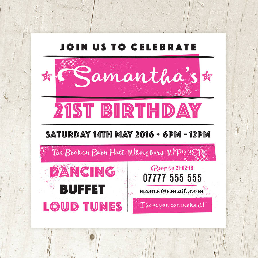Personalised Party Invitations For All Ages, 1 of 7
