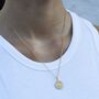 Vinyl Record Necklace, Sterling Silver Or Gold Plated, thumbnail 5 of 12