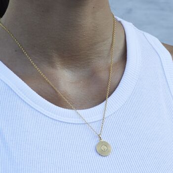 Vinyl Record Necklace, Sterling Silver Or Gold Plated, 5 of 12
