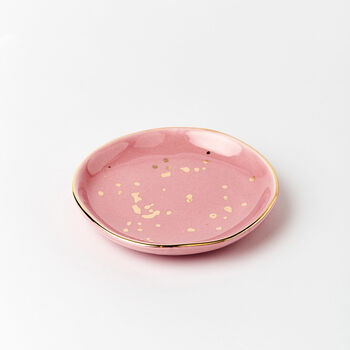 Gold Speckled Pink Trinket Dish, 5 of 5
