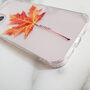 Autumn Leaf Personalised Clear Phone Case, thumbnail 2 of 5
