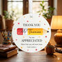 Personalised Thank You Teacher Porcelain Pencil Bauble, thumbnail 5 of 5