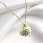 Personalised 9ct Solid Gold Fingerprint Heart Charm, thumbnail 2 of 4