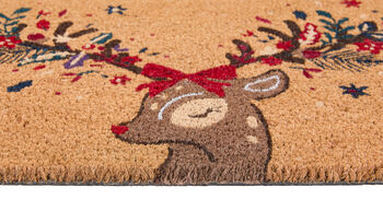 My Mat Printed Coir Christmas Colourful Deer, 4 of 5