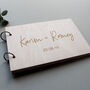 Personalised Wooden Simple Wedding Guestbook, thumbnail 2 of 5