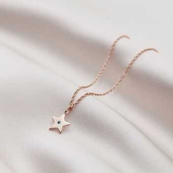 Mini Star Birthstone Necklace, 4 of 7