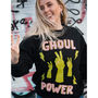Ghoul Power Women's Halloween Slogan Sweatshirt, thumbnail 3 of 8