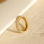 Stacking Ring With White Stones Women's Jewellery, thumbnail 3 of 5