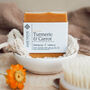 Uplifting Turmeric And Carrot Soap With Lemongrass, thumbnail 1 of 2
