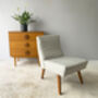 1960’s Belgian Mid Century Bedroom Chair / Side Chair, thumbnail 3 of 9