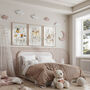 Woodland Garden Prints, Set Of Three, Whimsical Nursery Art With Snail, Frog And Ladybug, thumbnail 2 of 2