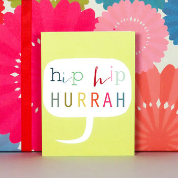 Mini Bubble Hip Hip Hurrah Card, 5 of 5