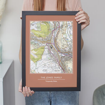 Favourite UK Place Print Custom Made Map, 8 of 12
